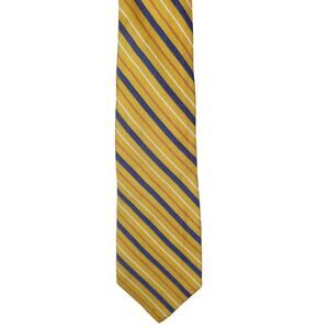 Bijoux‎ Terner Neck Tie Genuine Silk Yellow Striped